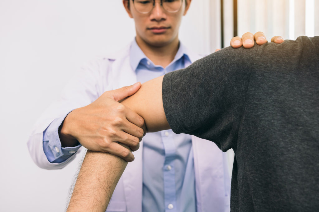 Patient wondering what to do about shoulder pain